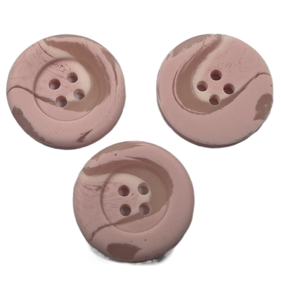 uso cor-de-rosa plástico da cor de 3/4&quot; 4 botões do revestimento do furo para a camiseta do revestimento das mulheres