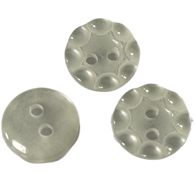 10mm 2 furos que o falso peroliza botões de camisa plásticos usam-se em blusas da roupa da camisa