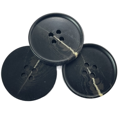Lado de imitação falsificado Logo Four Hole 40L Rim With Flat Back pequeno do efeito do chifre do botão de chifre