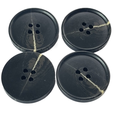 Lado de imitação falsificado Logo Four Hole 40L Rim With Flat Back pequeno do efeito do chifre do botão de chifre