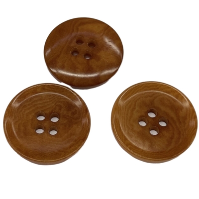 Botões naturais do corozo da cor 36L de Brown da tintura com Rim Environment Friendly