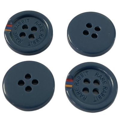 A resina plástica abotoa-se de seda imprimiu a cor no molde especial da borda com Rim Engraved Logo For Sewing