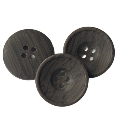 O poliéster de madeira de imitação abotoa os furos 32L 4 com pouco Rim For Sewing