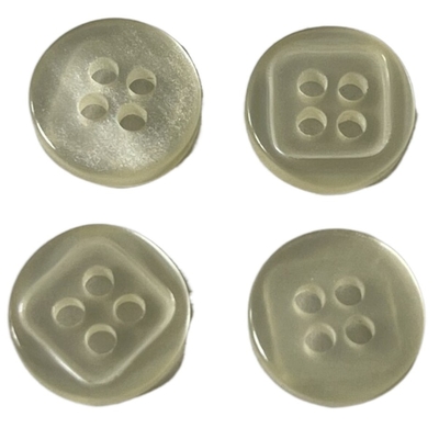 13mm 4 botões de camisa plásticos dos furos usam-se na roupa da camisa dos homens