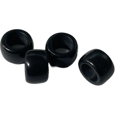 o cabo 1-Holes plástico termina o uso do ODM do preto 16L para Hoodies do revestimento do revestimento