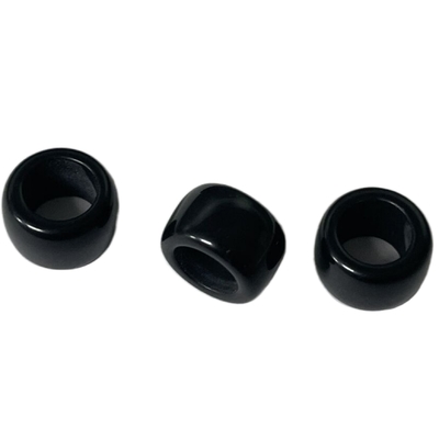 o cabo 1-Holes plástico termina o uso do ODM do preto 16L para Hoodies do revestimento do revestimento