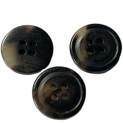 5/8&quot; furos falsificados do botão de chifre 4 camiseta do revestimento de S de pouco Rim Using For Women '