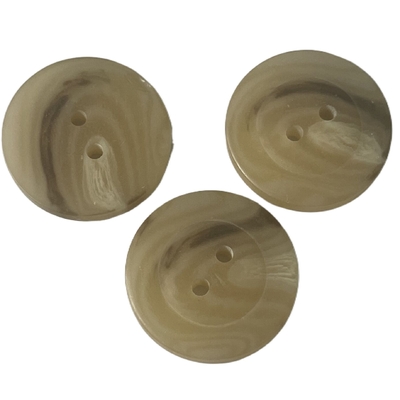 4 uso plástico da cor 25mm de Brown dos botões de revestimento do furo para o revestimento da camiseta do revestimento