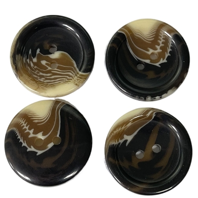 Uso plástico dos botões de revestimento 4Holes da rocha de imitação 25mm para a camiseta do revestimento do revestimento